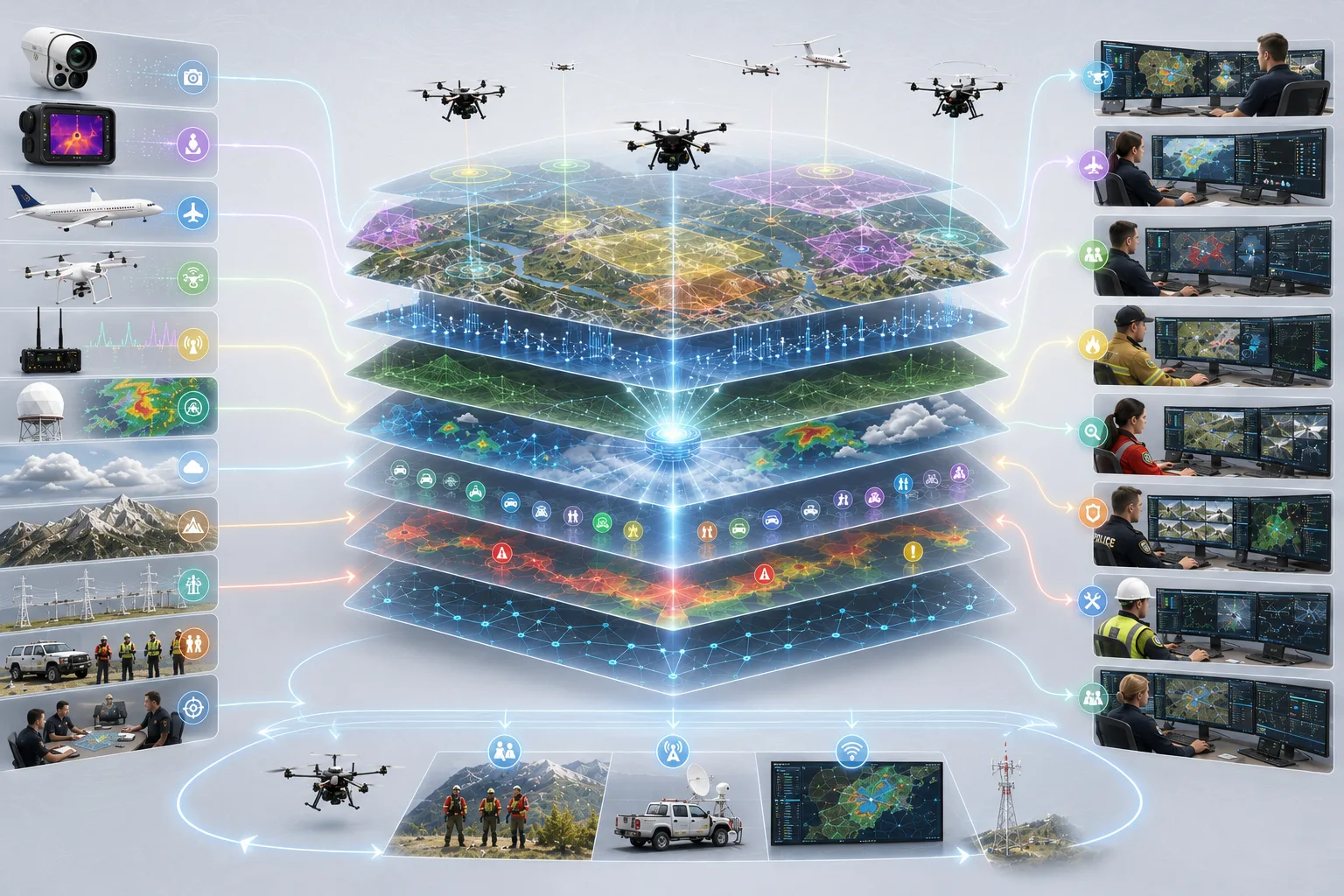 Unified decision environment diagram for ARS advisory mission intelligence workflows.